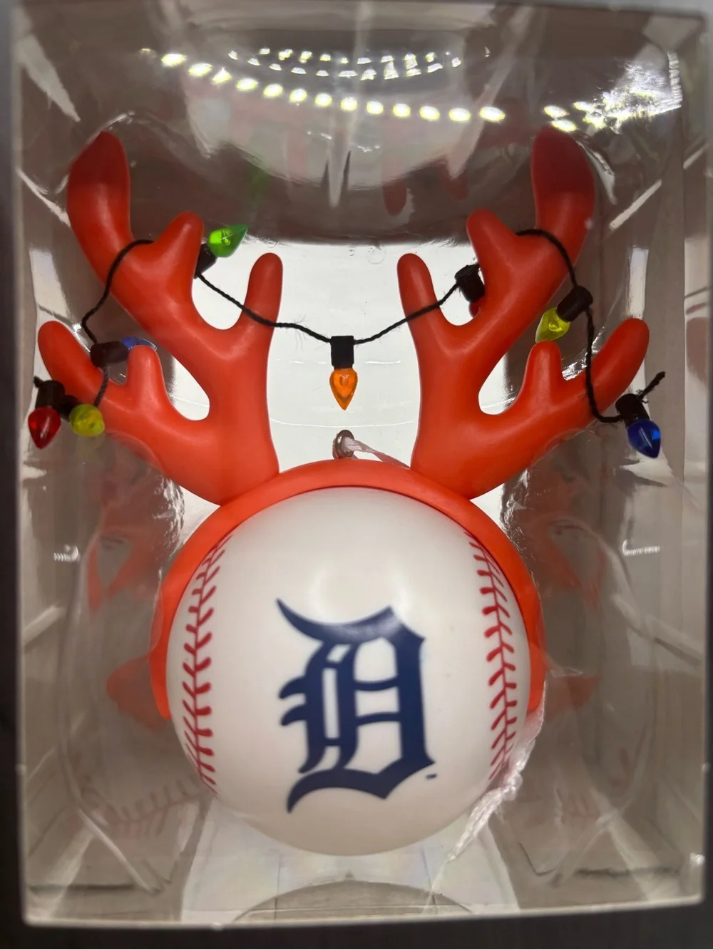 New Hallmark Detroit Tigers Christmas Ornament Antlers Hunting NIB MLB Baseball
